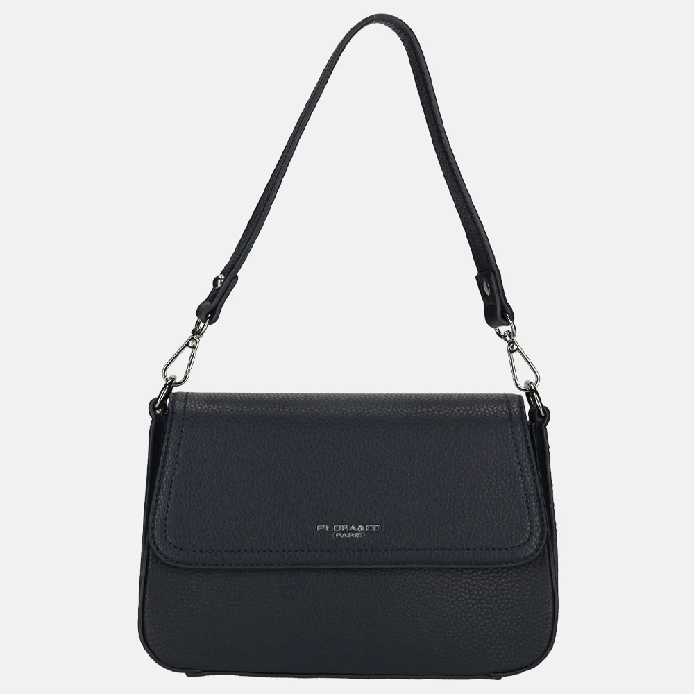 Flora & Co crossbody tas navy bij Duifhuizen