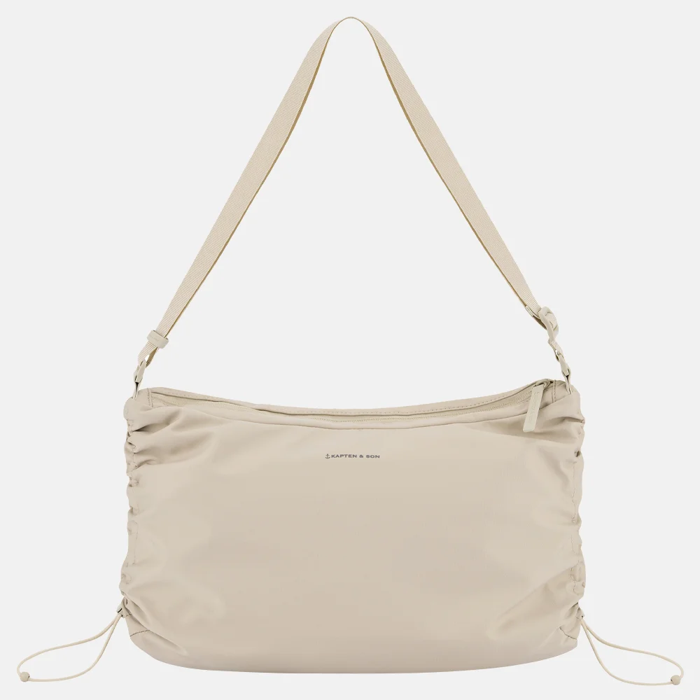 Kapten & Son Skara Large crossbody tas sandstone bij Duifhuizen