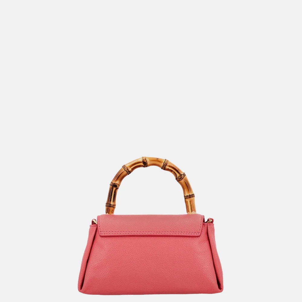 Loulou Essentiels Mae Bamboo handtas grapefruit bij Duifhuizen