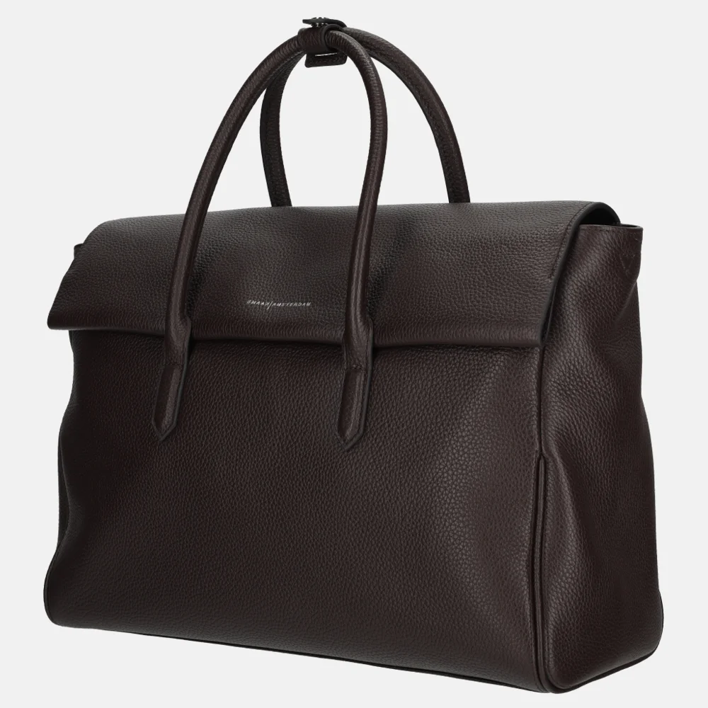 Smaak Amsterdam Barbra handtas XL dark chocolat bij Duifhuizen