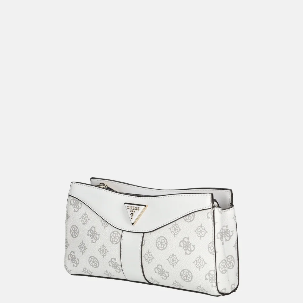 Guess Dorys crossbody tas white logo bij Duifhuizen