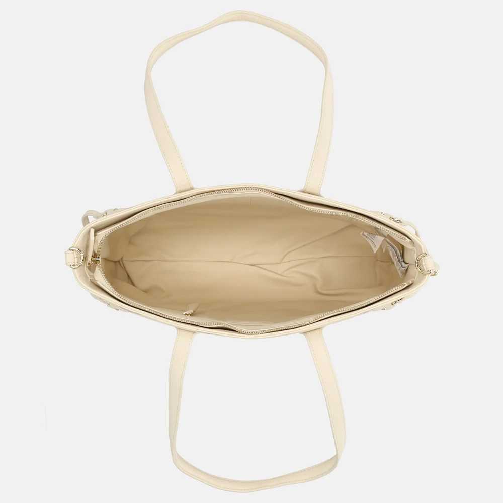 Valentino Bags Samba Re shopper print ecru/rosa bij Duifhuizen