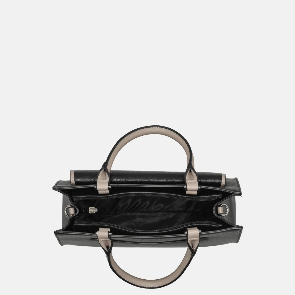 Daniele Donati Saffiano handtas black bij Duifhuizen