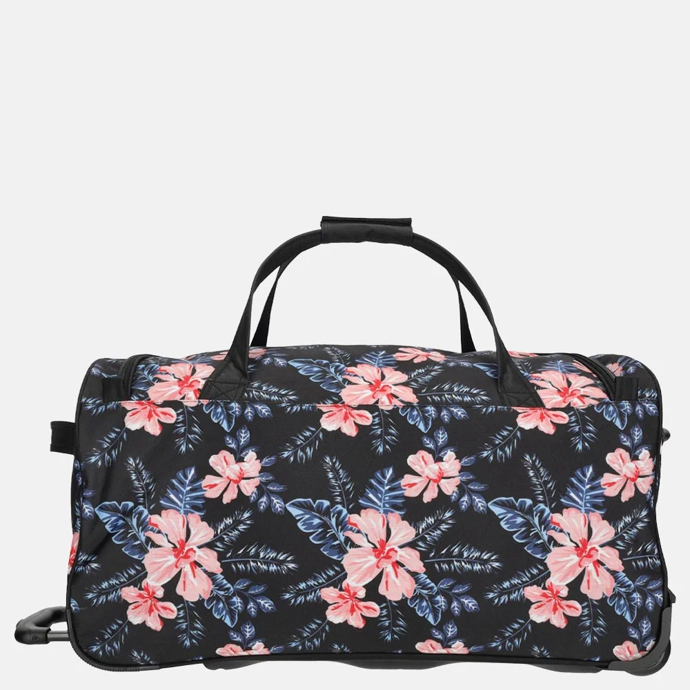 Enrico Benetti Santa Cruz wieltas 65cm black flower bij Duifhuizen