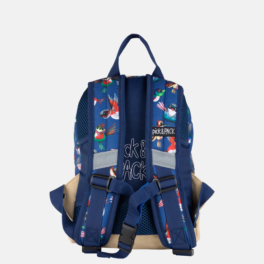 Pick & Pack Birds kinderrugzak S navy bij Duifhuizen