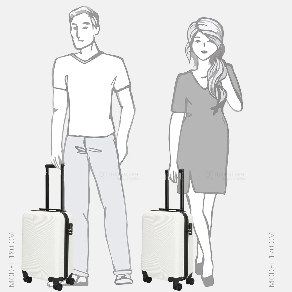 Enrico Benetti Louisville koffer 55 cm white bij Duifhuizen