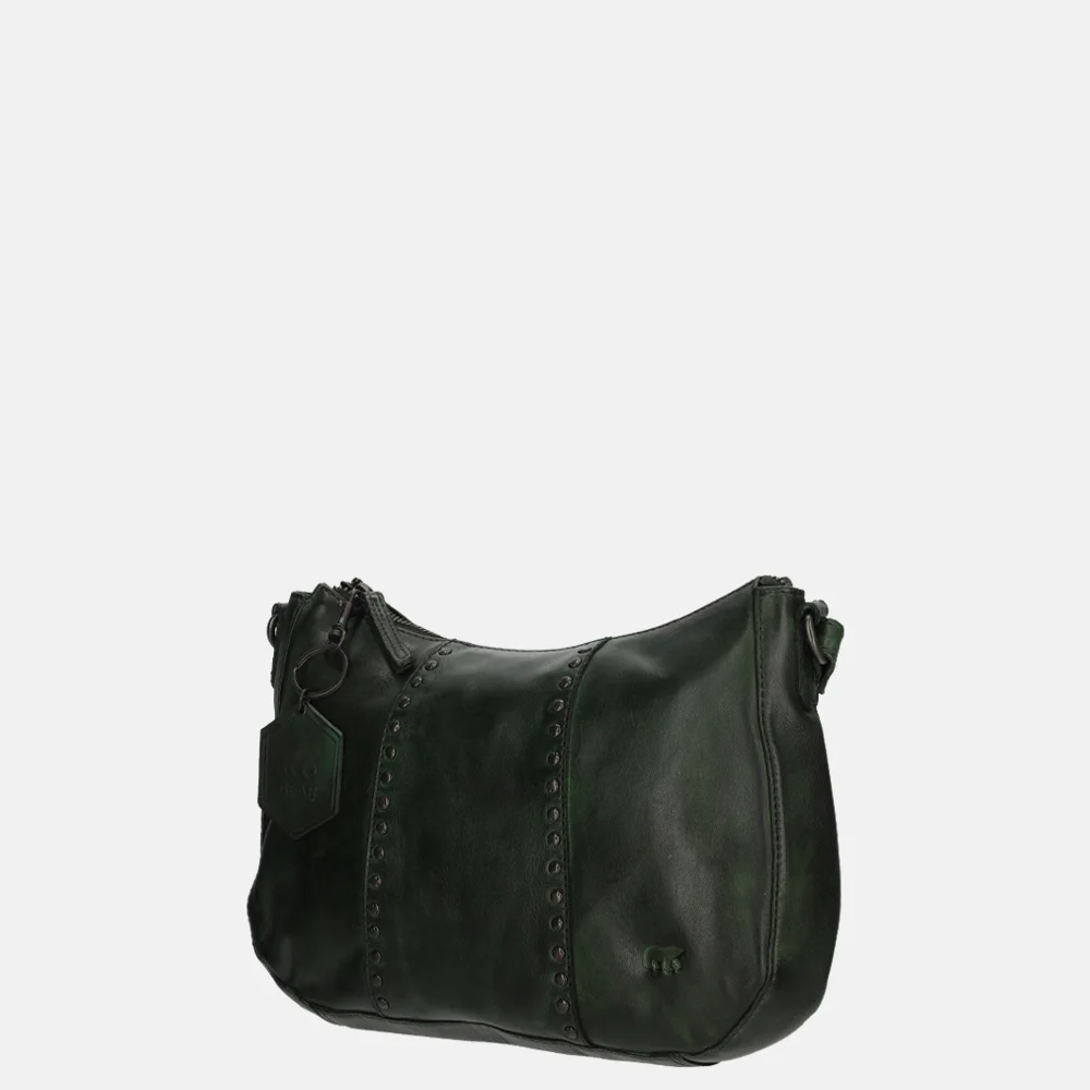 Bear Design crossbody tas studs green bij Duifhuizen