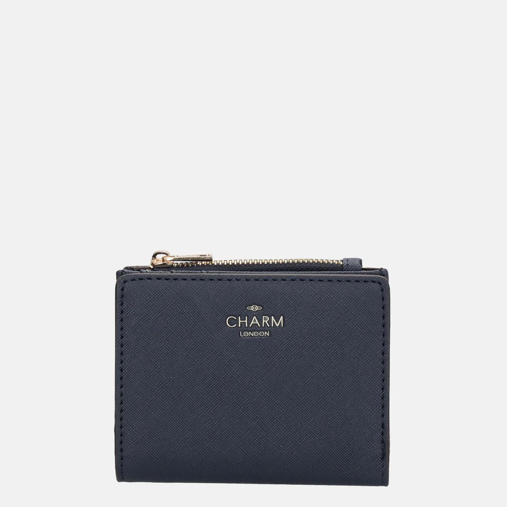 Charm London portemonnee blauw bij Duifhuizen