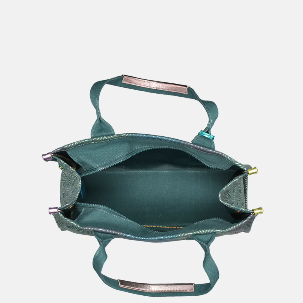 Kurt Geiger Southbank shopper green comb bij Duifhuizen