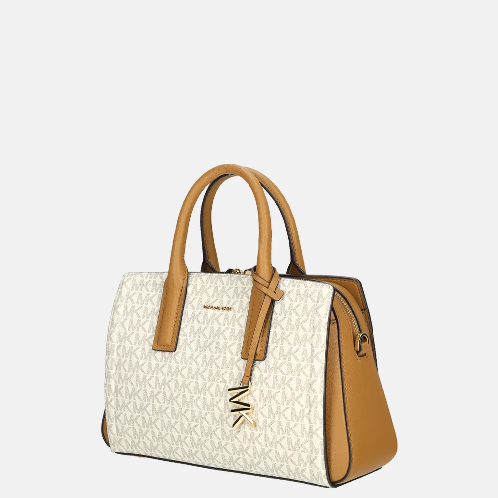 Michael Kors Laila handtas S vanilla/acorn bij Duifhuizen