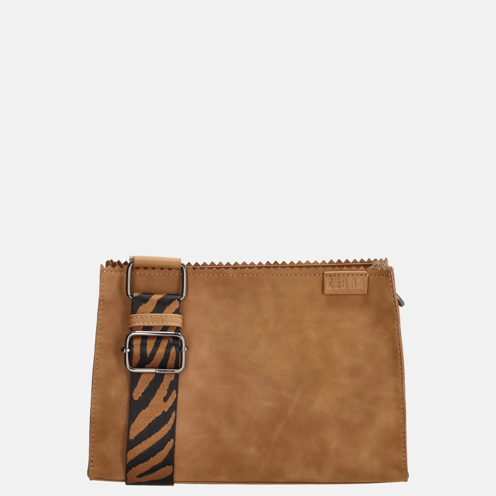 Zebra Trends crossbody tas camel bij Duifhuizen