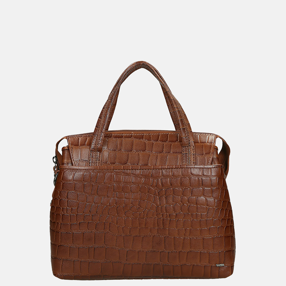 Berba Laguna handtas M croco cognac