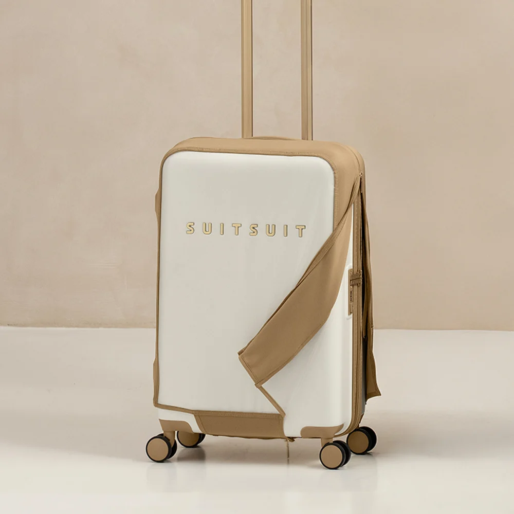 Suitsuit Fusion kofferhoes 66 cm iced coffee bij Duifhuizen