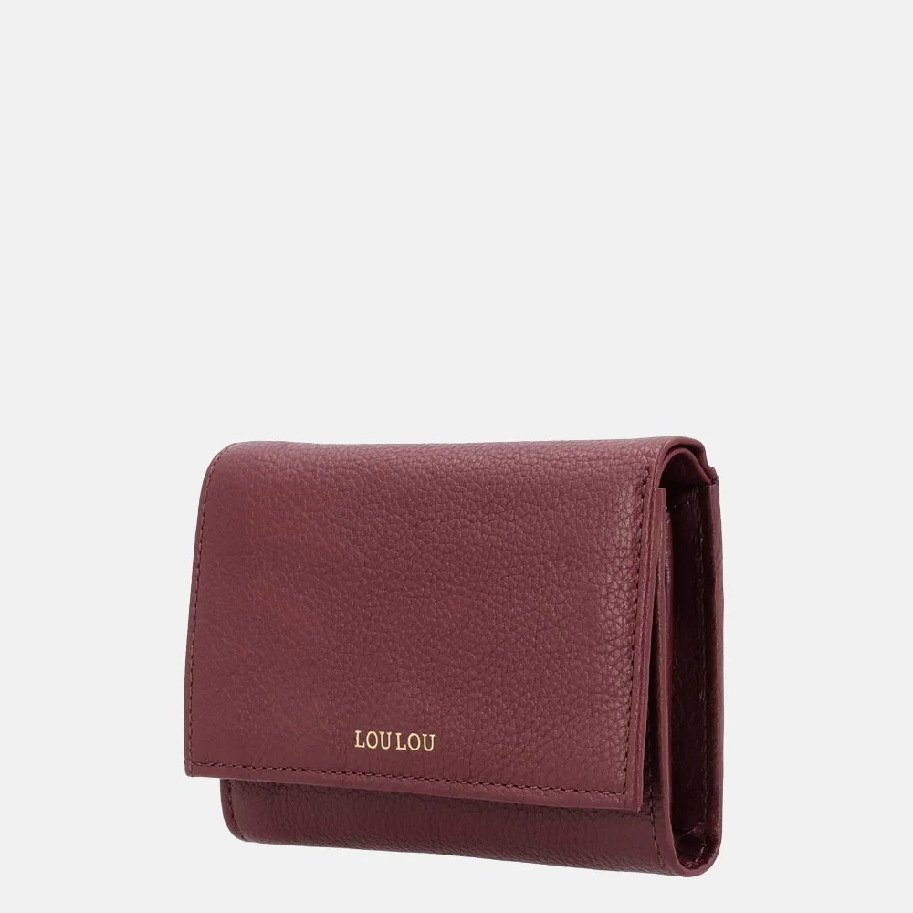 Loulou Essentiels Petite Fleur portemonnee S ruby bij Duifhuizen