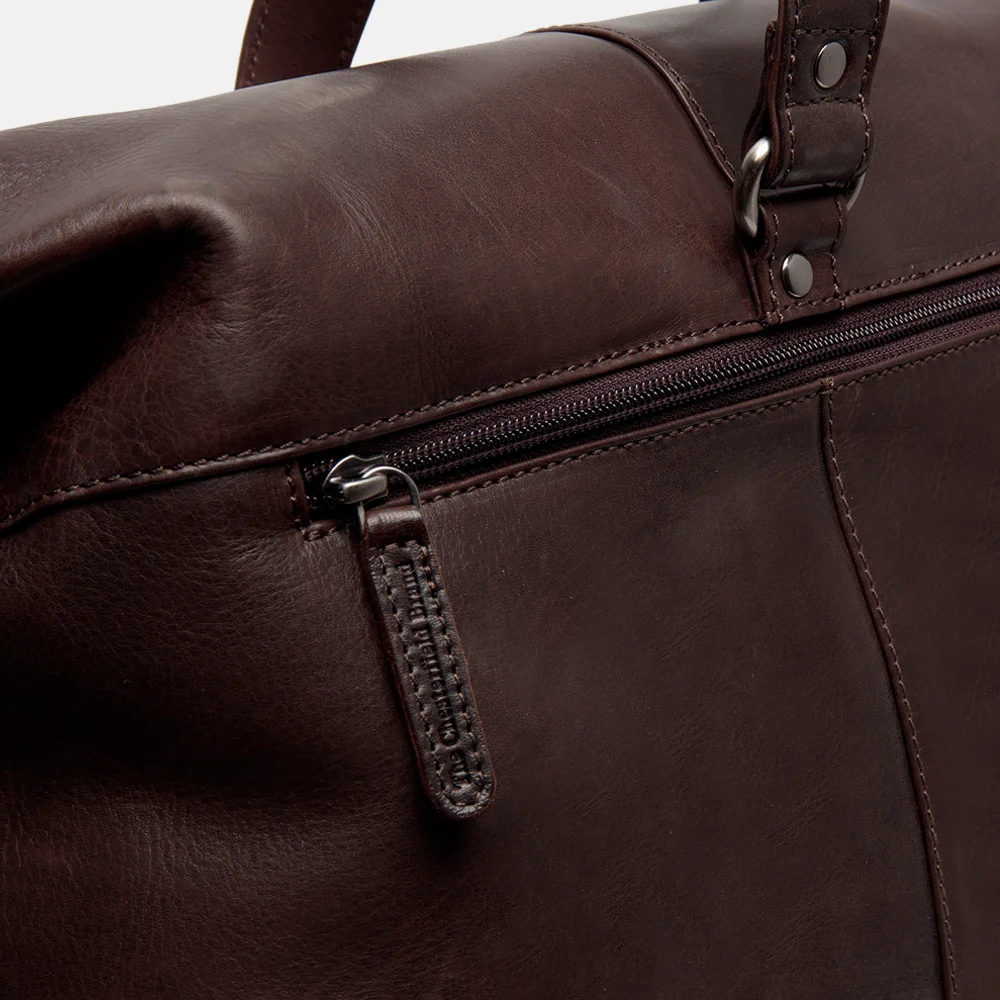 Chesterfield Lazio weekendtas dark brown bij Duifhuizen