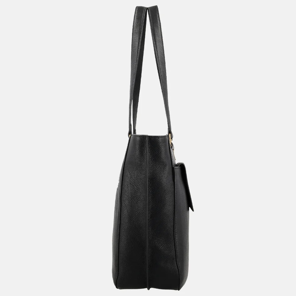 Loulou Essentiels Celine shopper met laptopvak 15.6 inch zwart bij Duifhuizen
