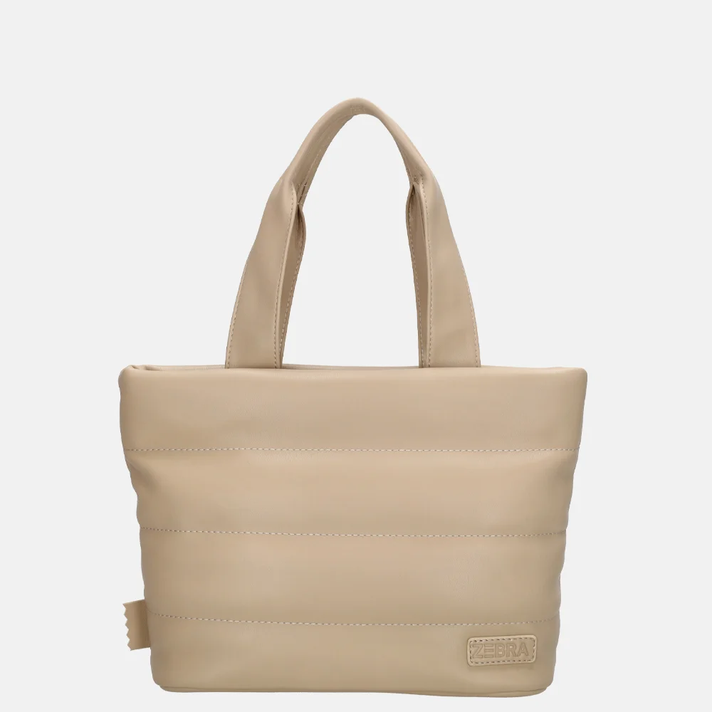 Zebra Trends Evie handtas licht taupe bij Duifhuizen