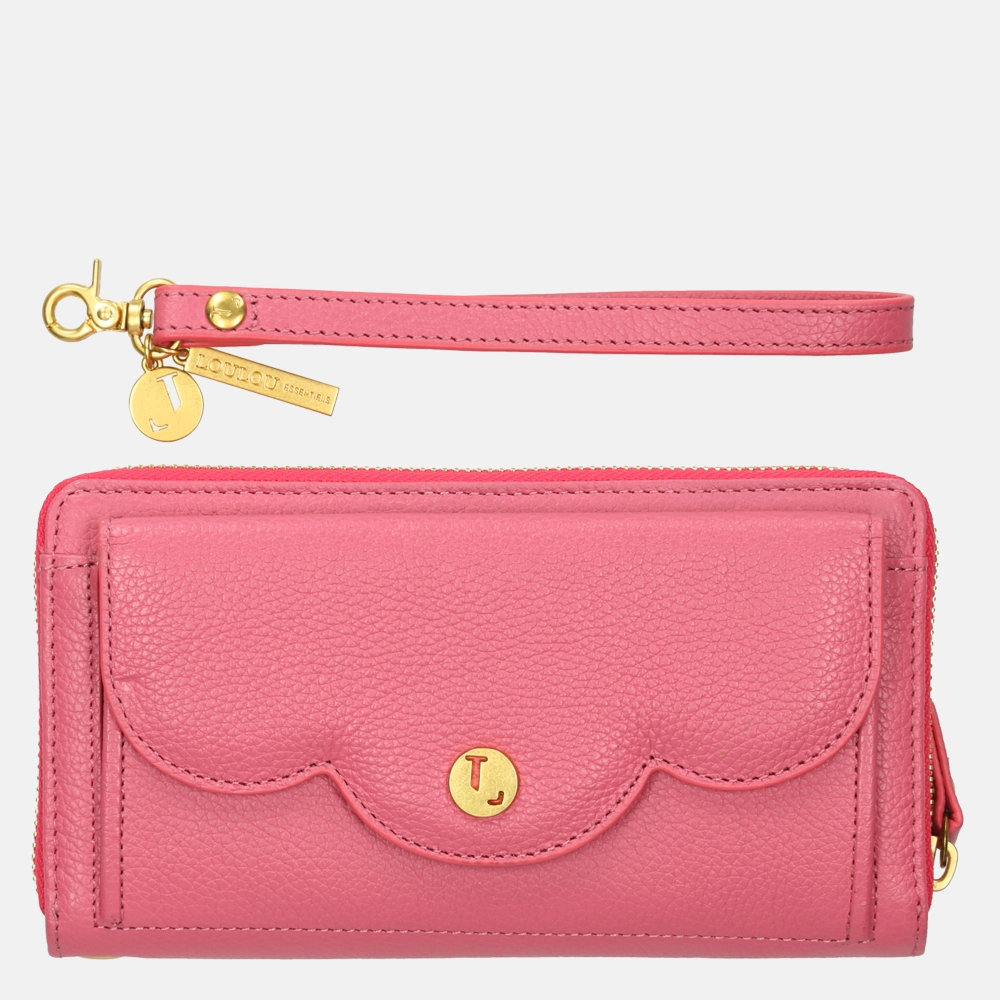 Loulou Essentiels Palm Springs SLB portemonnee rose bij Duifhuizen
