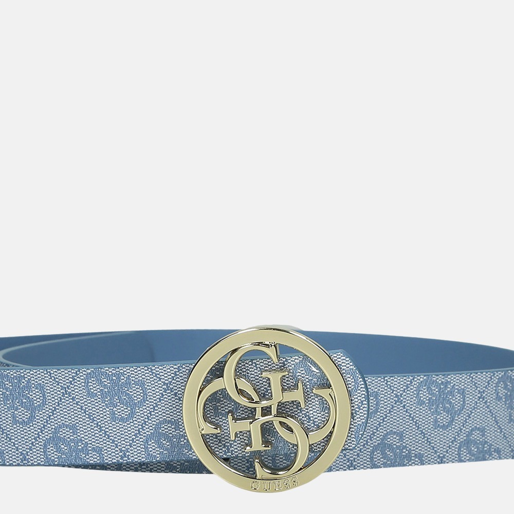 Guess Bluebelle riem 3.5 cm blue bij Duifhuizen