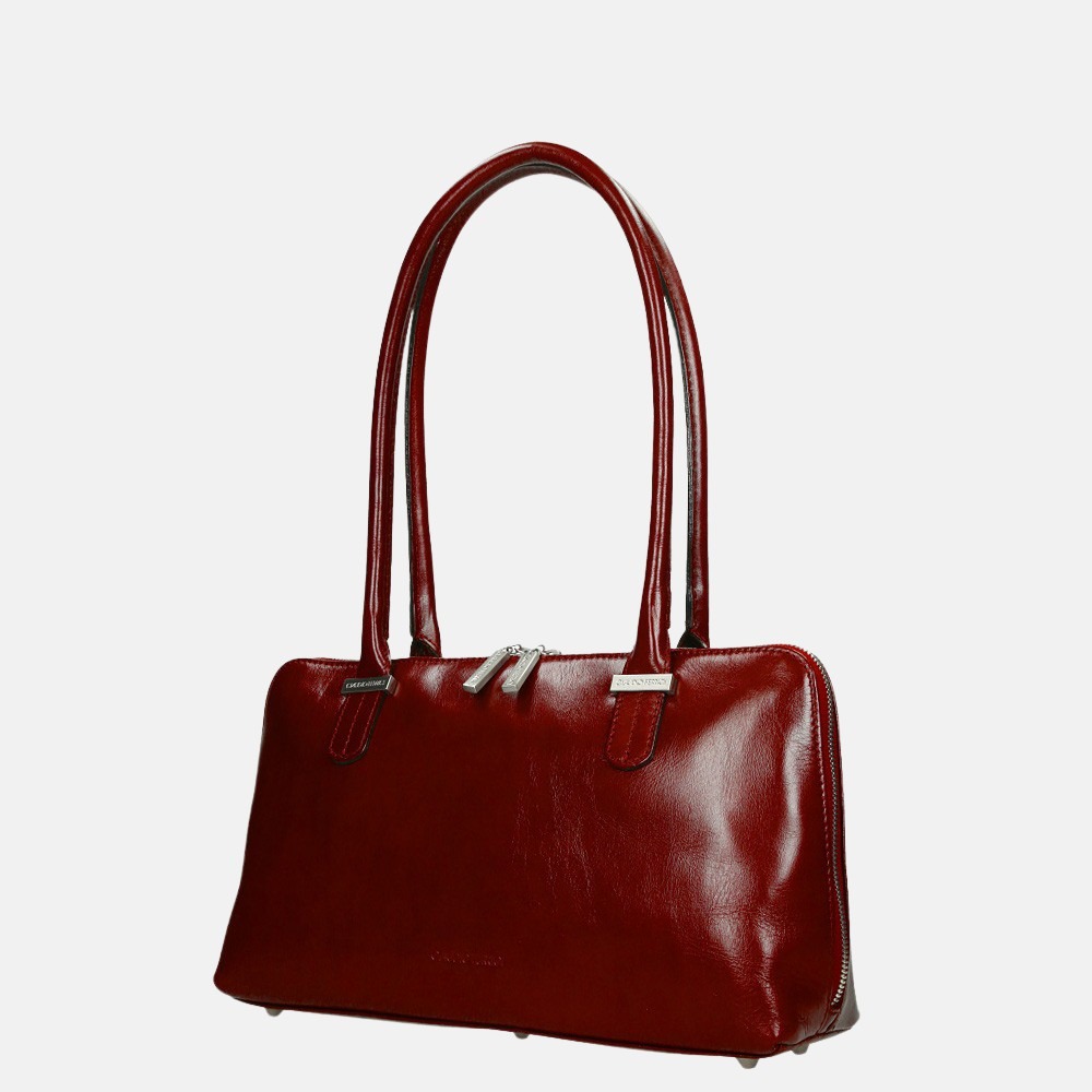 Claudio Ferrici Classico handtas M red bij Duifhuizen