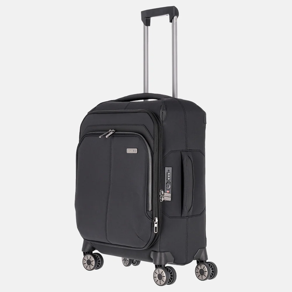 Travelite Priima handbagage koffer 55 cm black bij Duifhuizen
