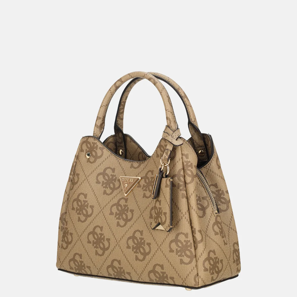 Guess Meridian girlfriend handtas S latte logo bij Duifhuizen