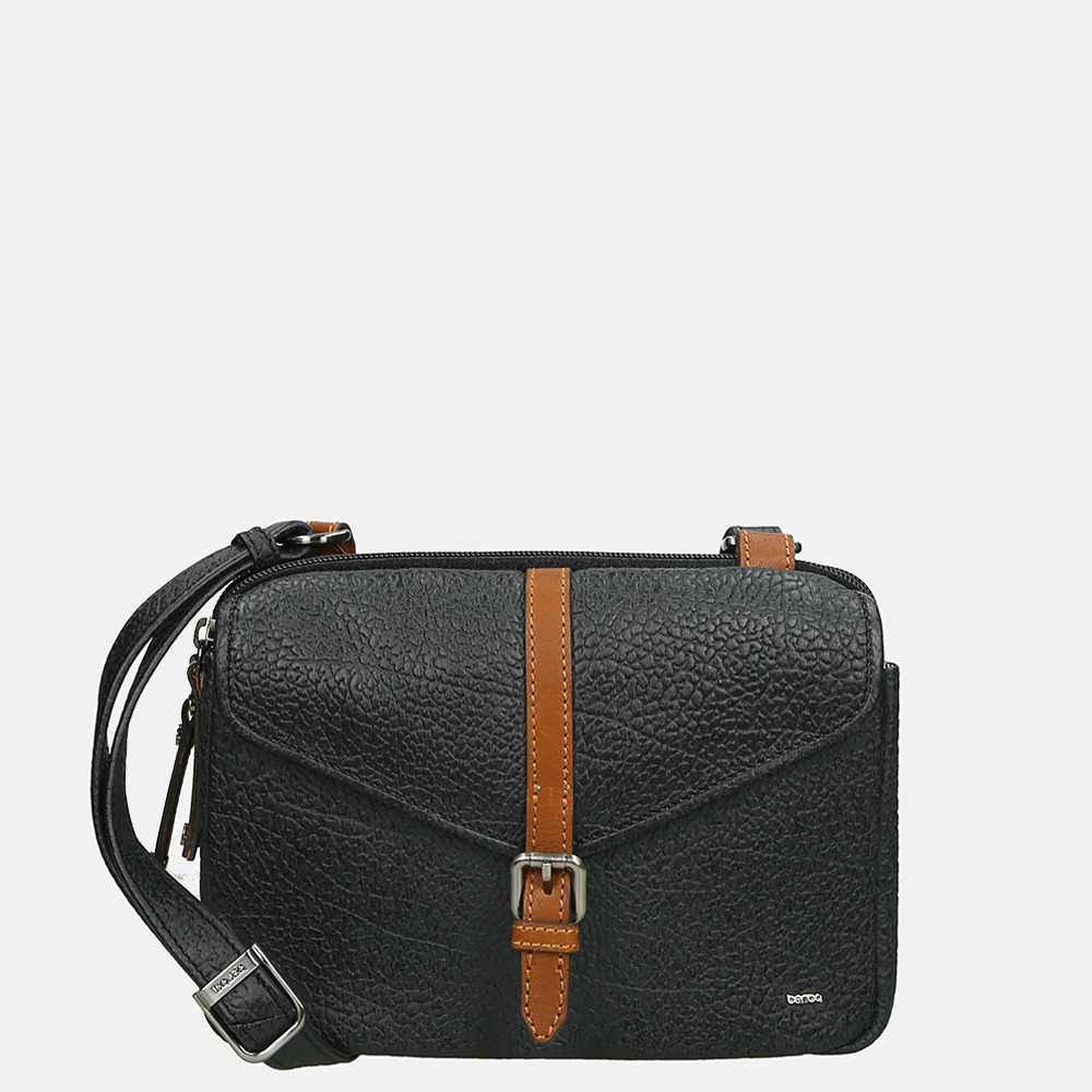 Berba Chamonix crossbody tas black bij Duifhuizen