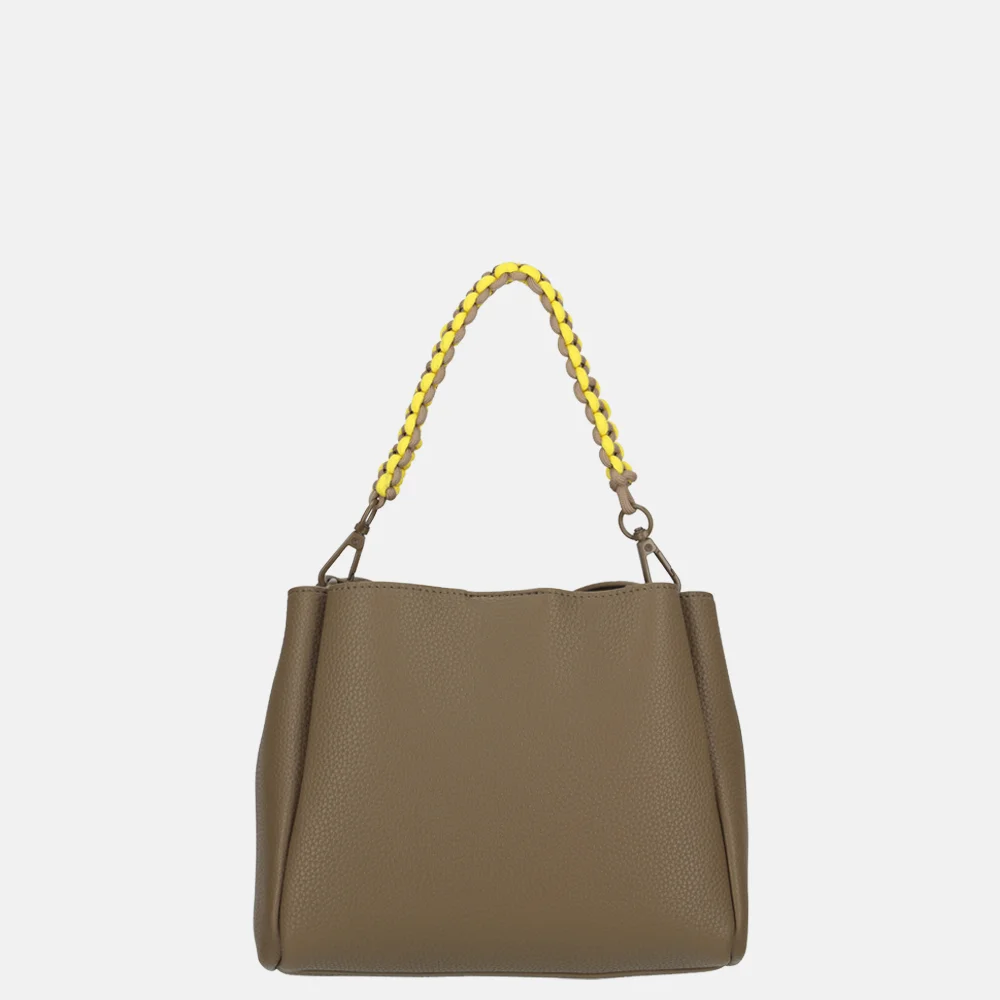 Laurent David Dorine crossbody tas khaki/geel bij Duifhuizen