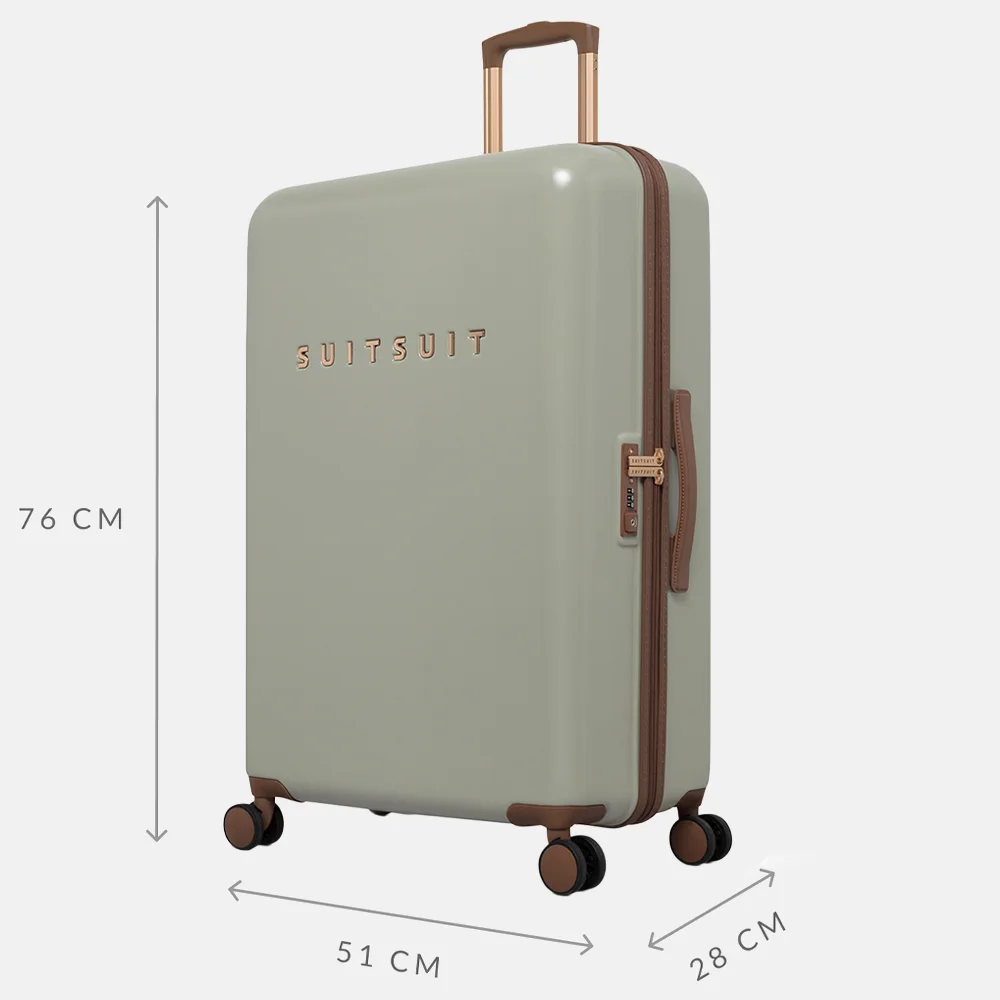 Suitsuit Fab Seventies reiskoffer 76 cm sustained grey bij Duifhuizen