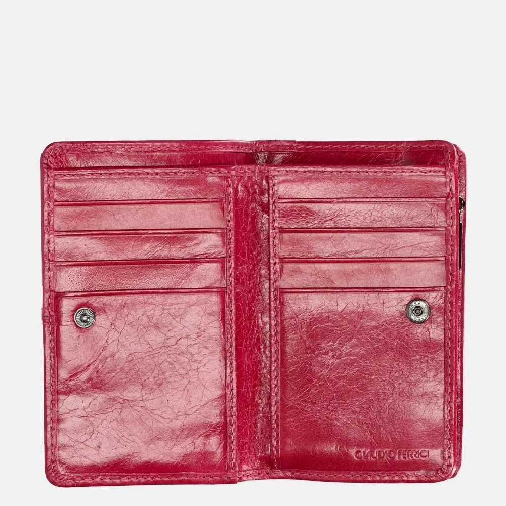 Claudio Ferrici Pelle Vecchia portemonnee orchidea bij Duifhuizen