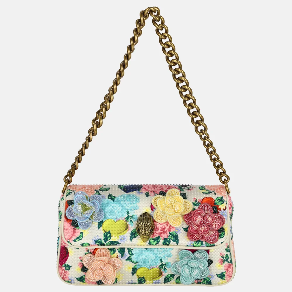Kurt Geiger Kensington schoudertas flowers S bone