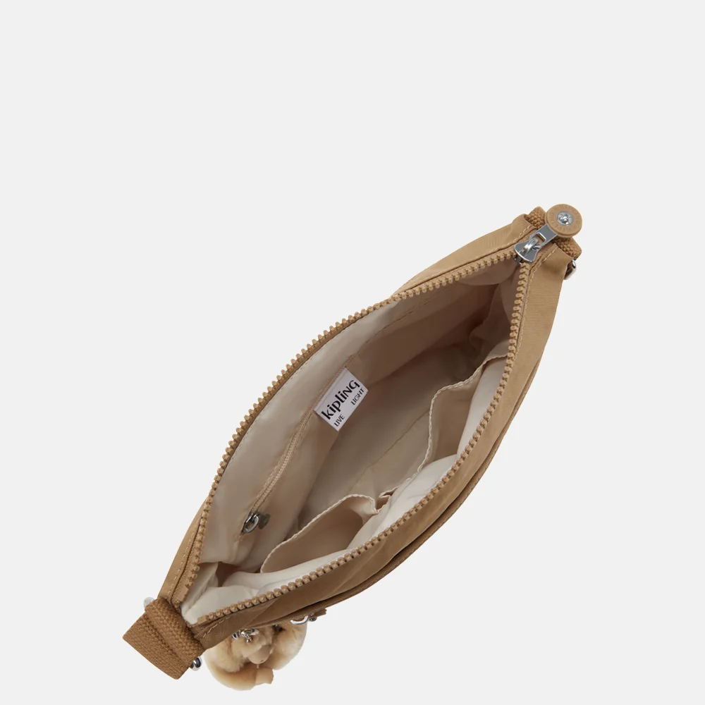 Kipling Arto crossbody tas early tan bij Duifhuizen