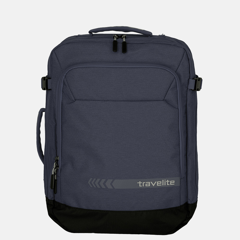 Travelite Kick Off Cabin Size backpack/weekender rugzak dark anthracite bij Duifhuizen