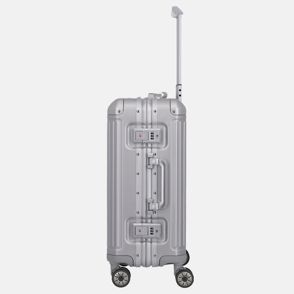 Travelite Next handbagage koffer 55 cm silver bij Duifhuizen