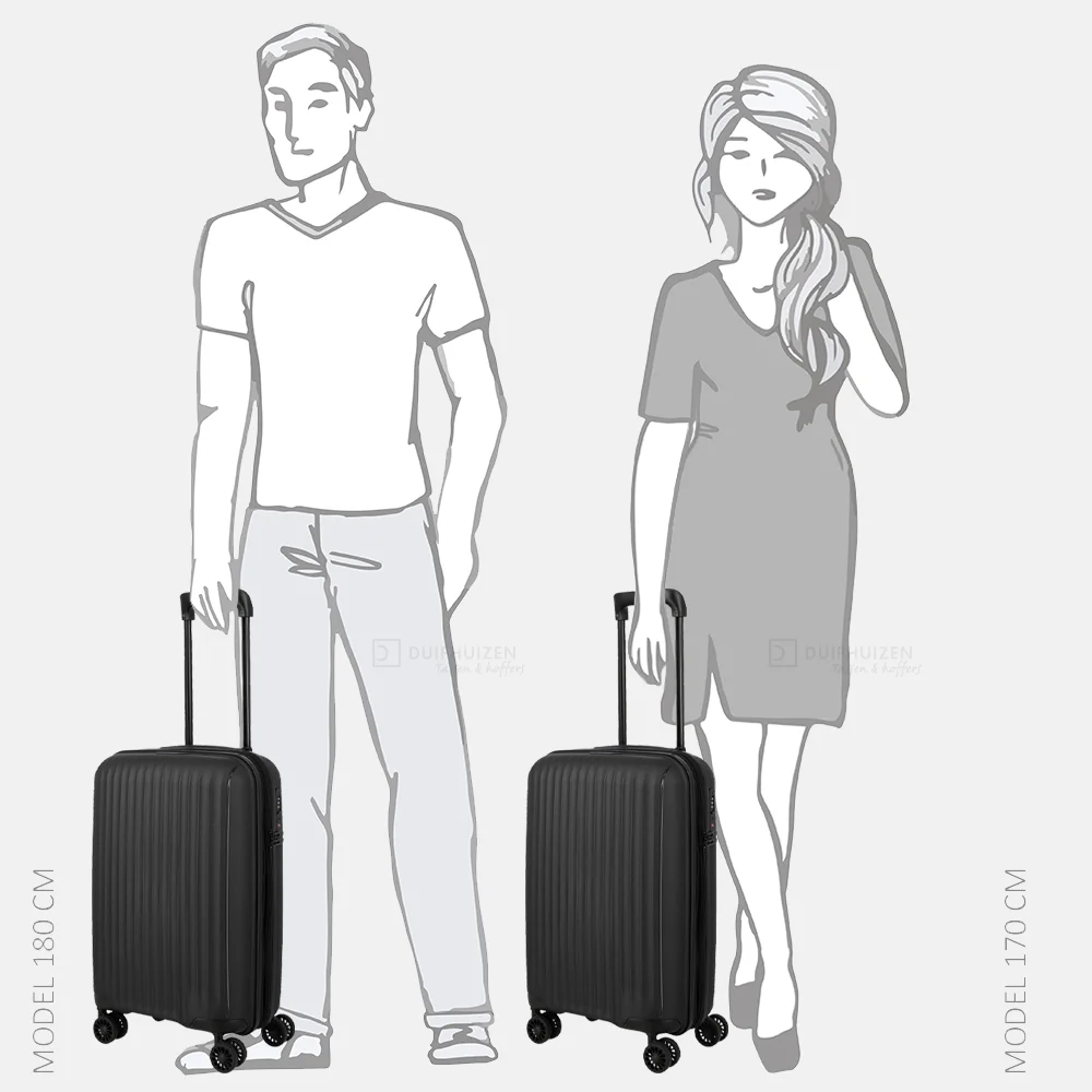 Travelite Skymate handbagage koffer 55 cm black bij Duifhuizen