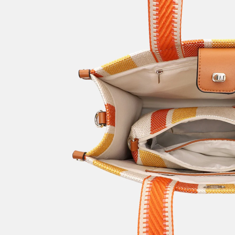 Emily & Noah Jasmin handtas L orange bij Duifhuizen