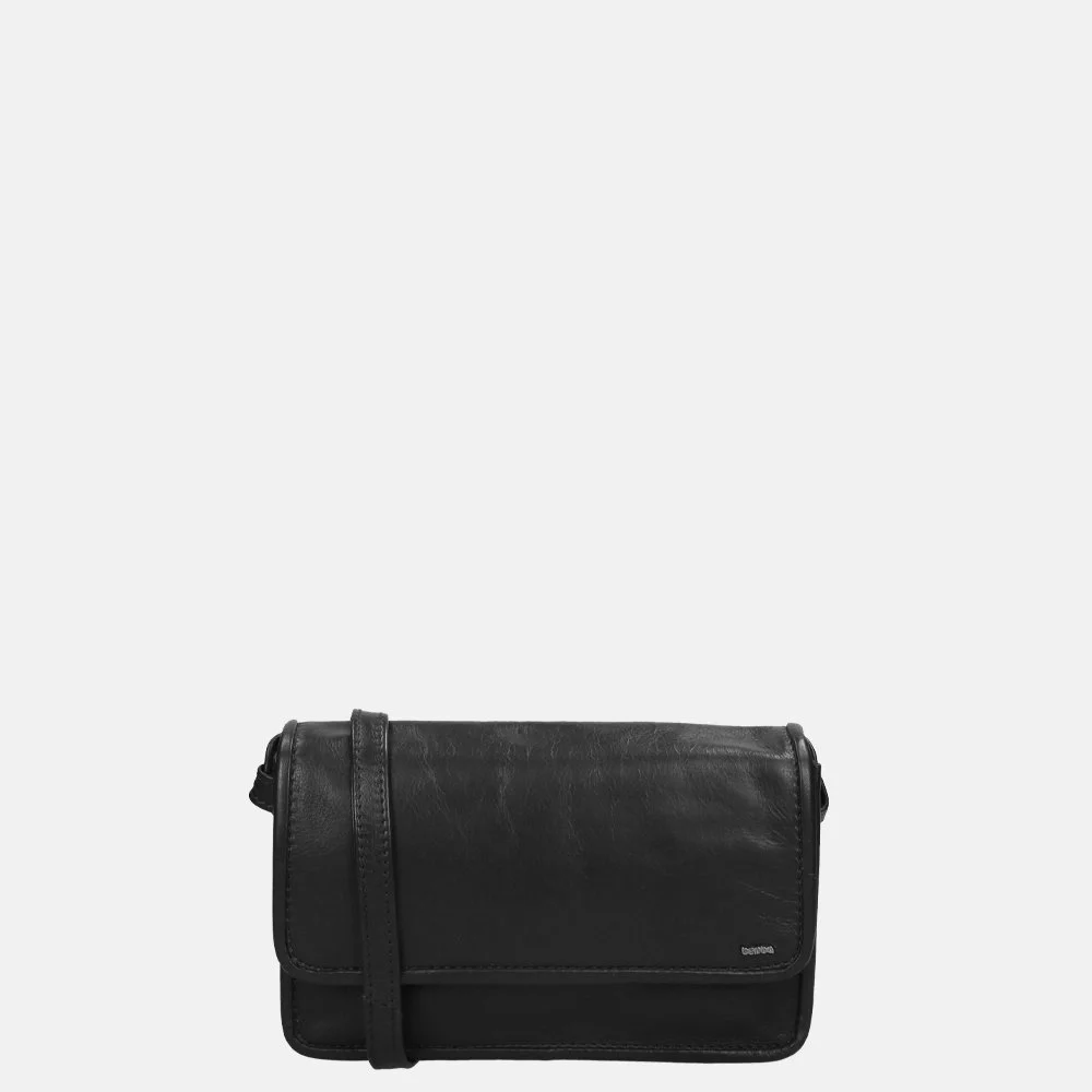 Berba Soft overslag crossbody tas S zwart