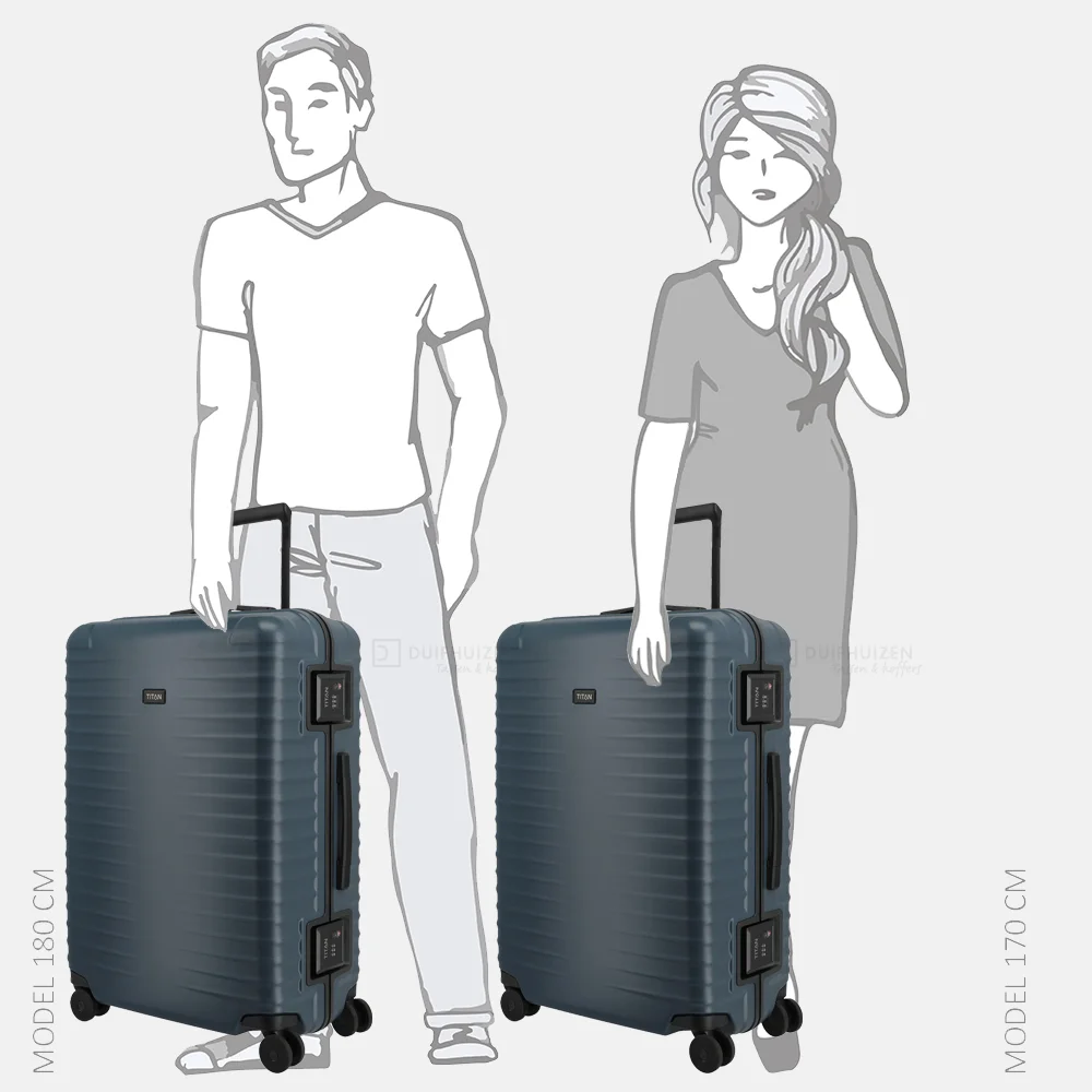 Titan Overseas reiskoffer 75 cm midnight blue bij Duifhuizen