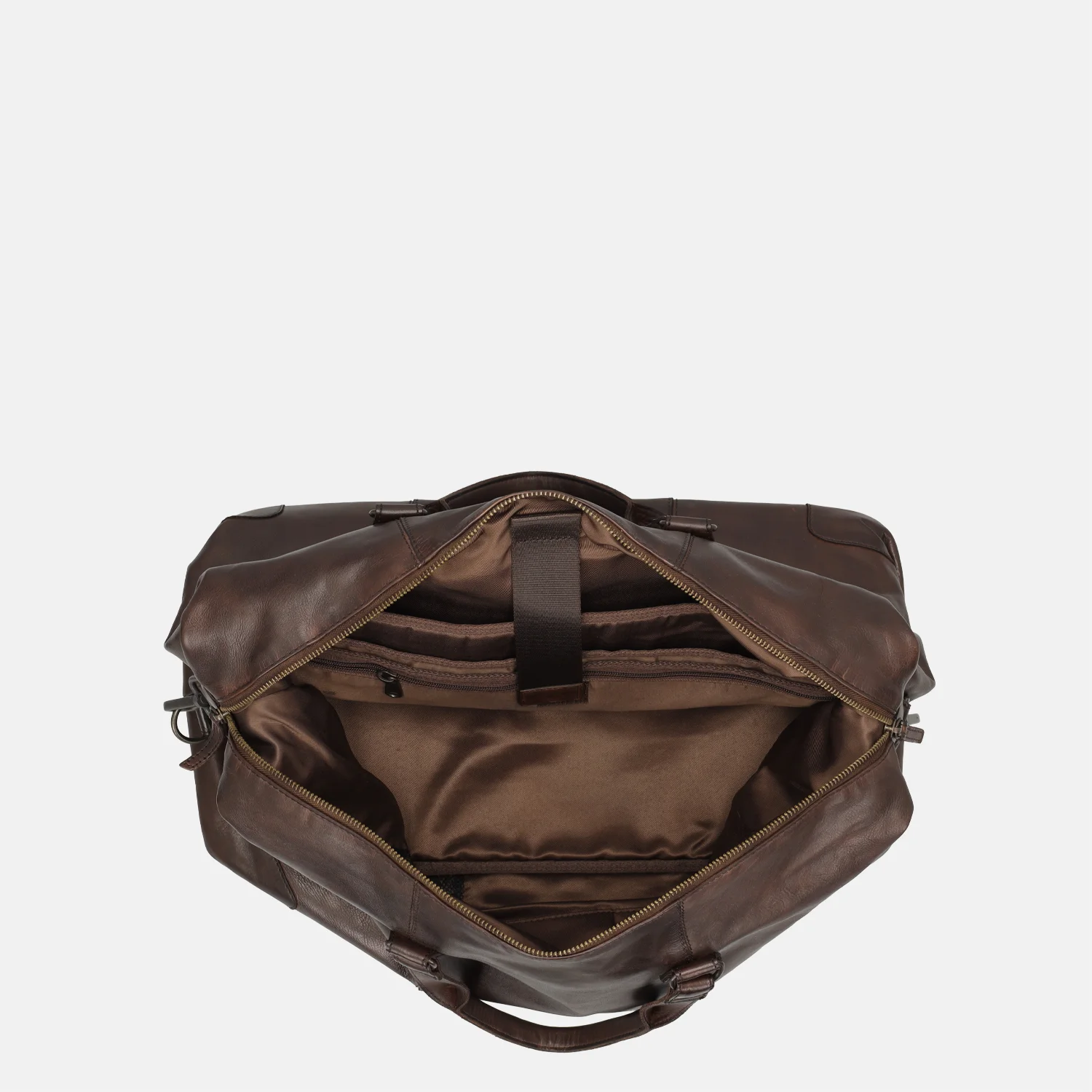 Bear Design Sam weekendtas + laptopvak donkerbruin bij Duifhuizen
