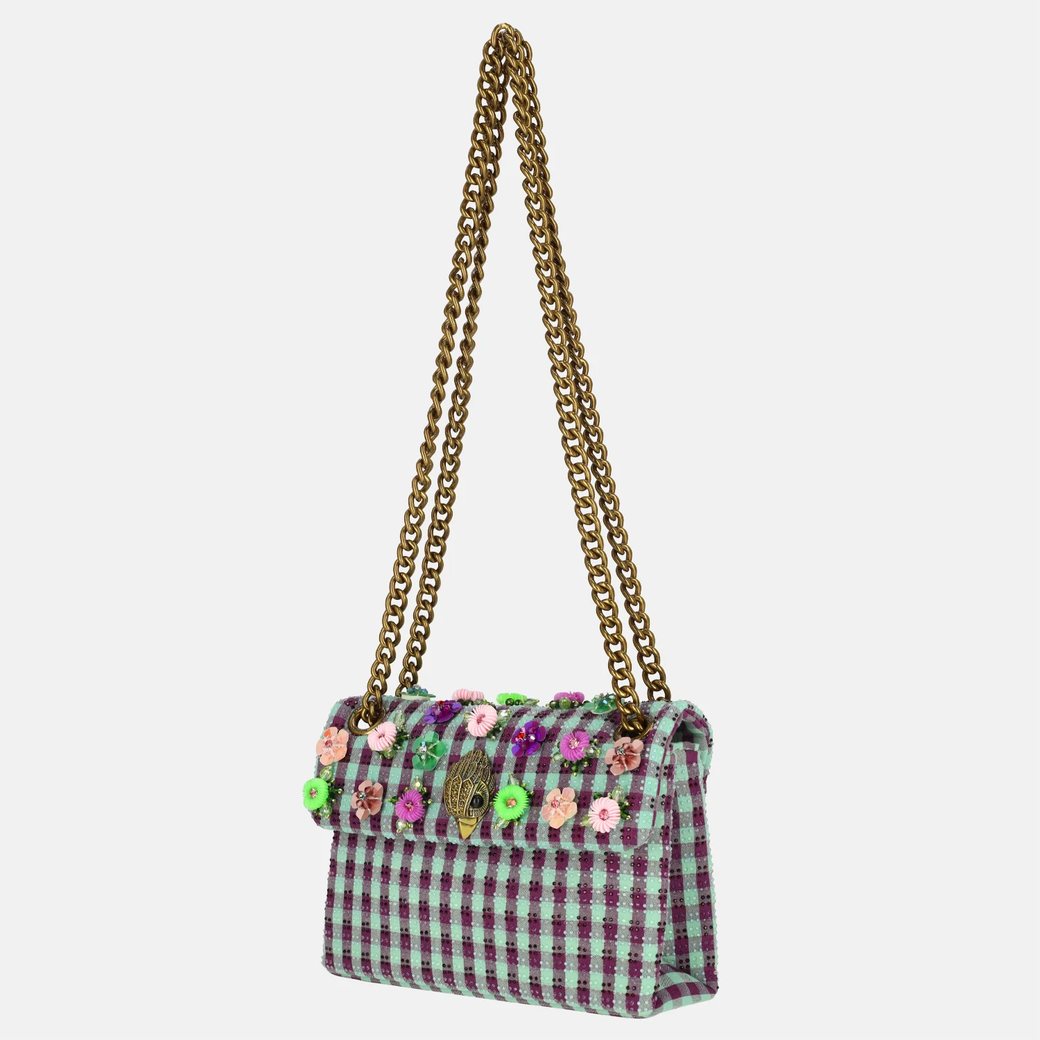 Kurt Geiger Mini Kensington flower schoudertas multi bij Duifhuizen
