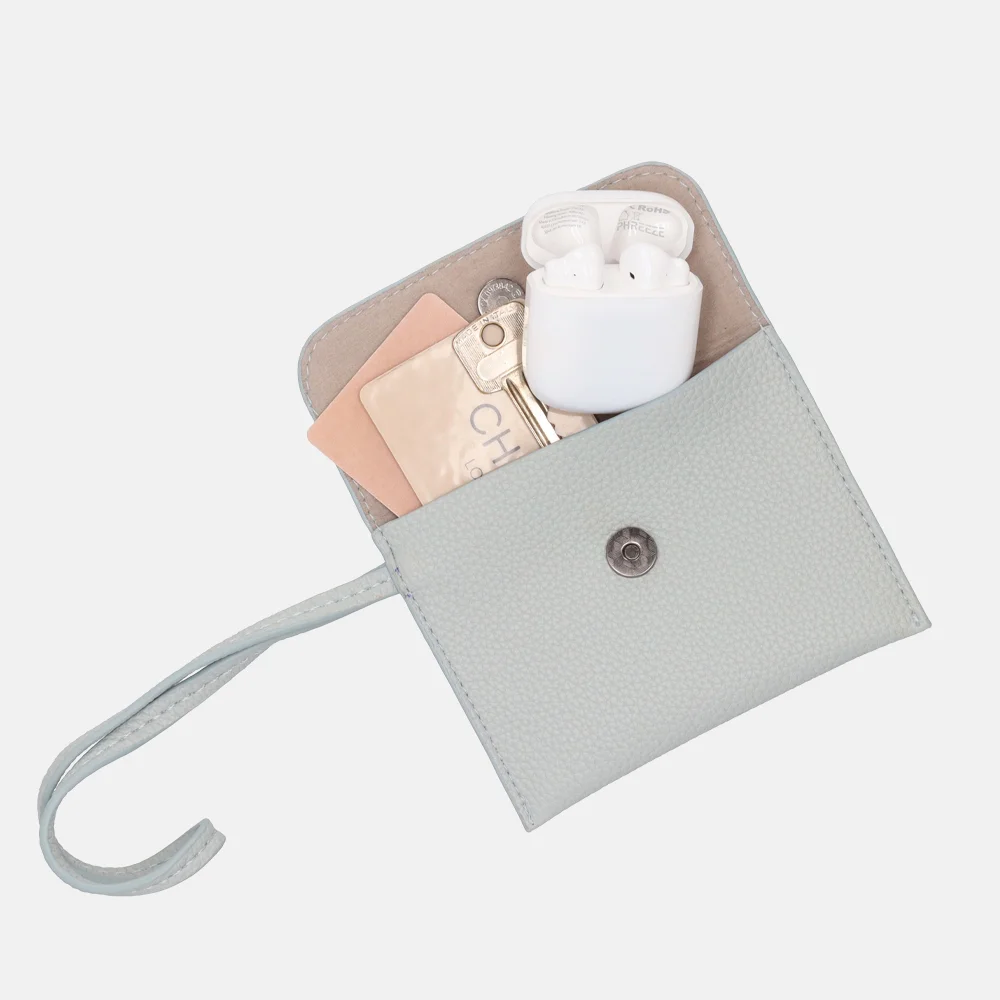 Charm London Debossed shopper M lichtblauw bij Duifhuizen