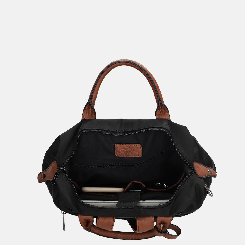 Charm London Buckingham laptoprugzak 14 inch zwart bij Duifhuizen
