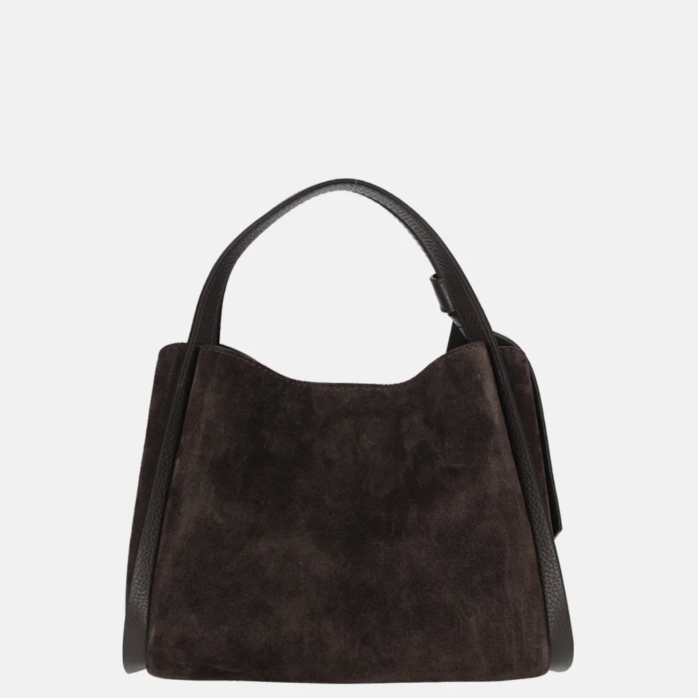 Charm London Knott handtas S donkerbruin bij Duifhuizen