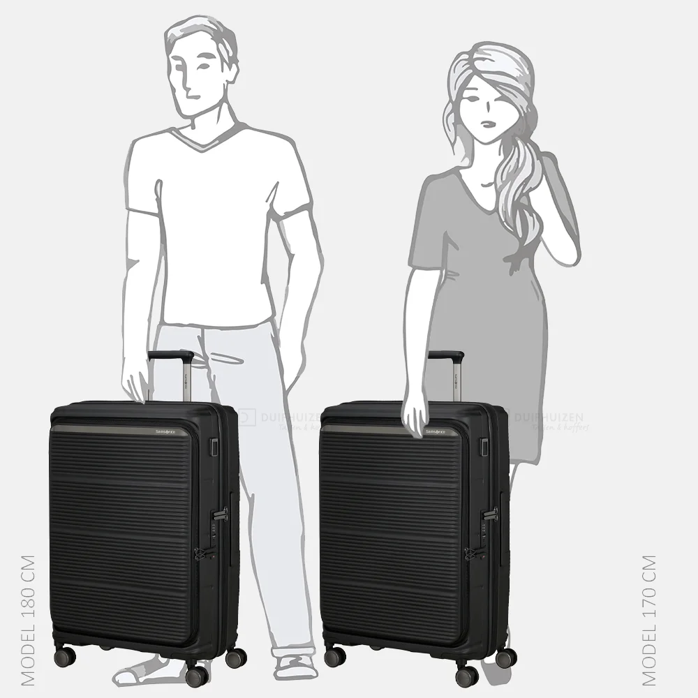 Samsonite Paralux HS Spinner reiskoffer expendable 75 cm black bij Duifhuizen