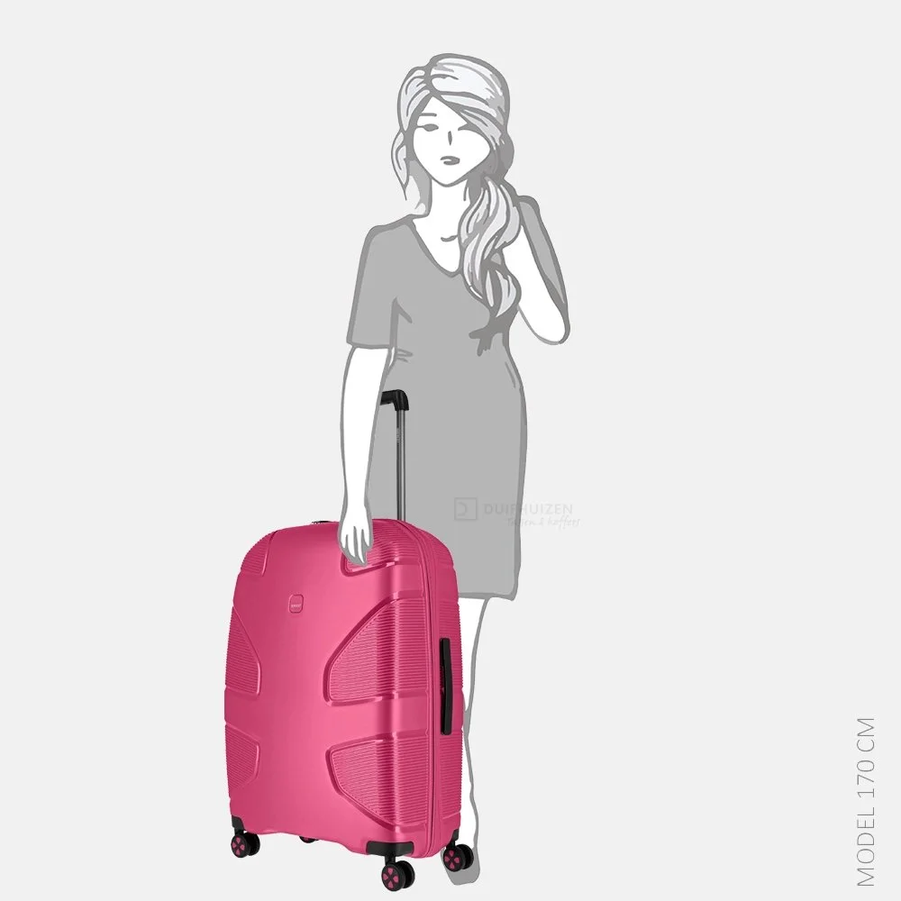 Impackt Spinner koffer 75 cm flora pink bij Duifhuizen