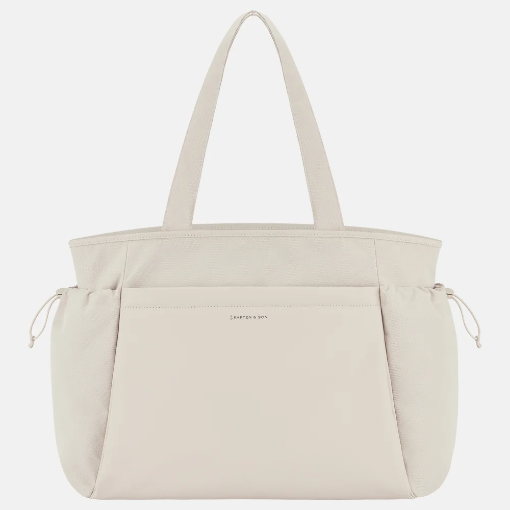 Kapten & Son Hellvi shopper/weekendtas sandstone bij Duifhuizen