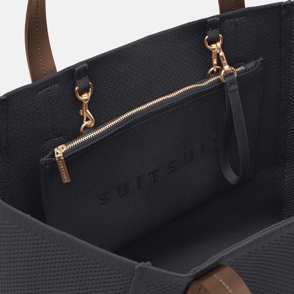 SUITSUIT Serenity Flyknit bag shopper black olive bij Duifhuizen