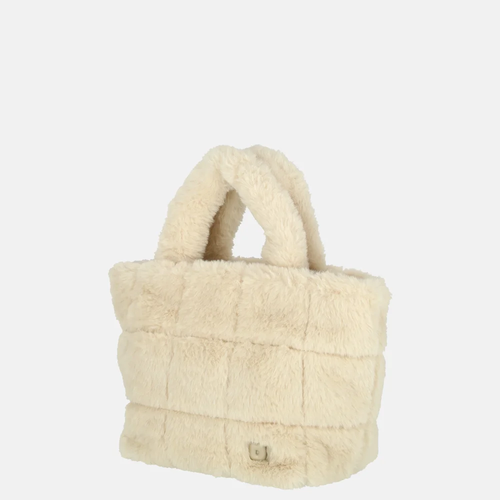 David Jones Faux Fur handtas almond milk bij Duifhuizen