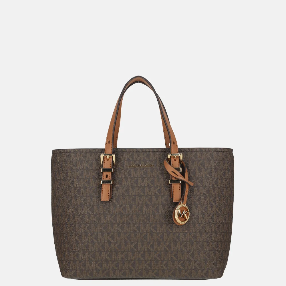 Michael Kors Quinn S handtas brown/acorn bij Duifhuizen