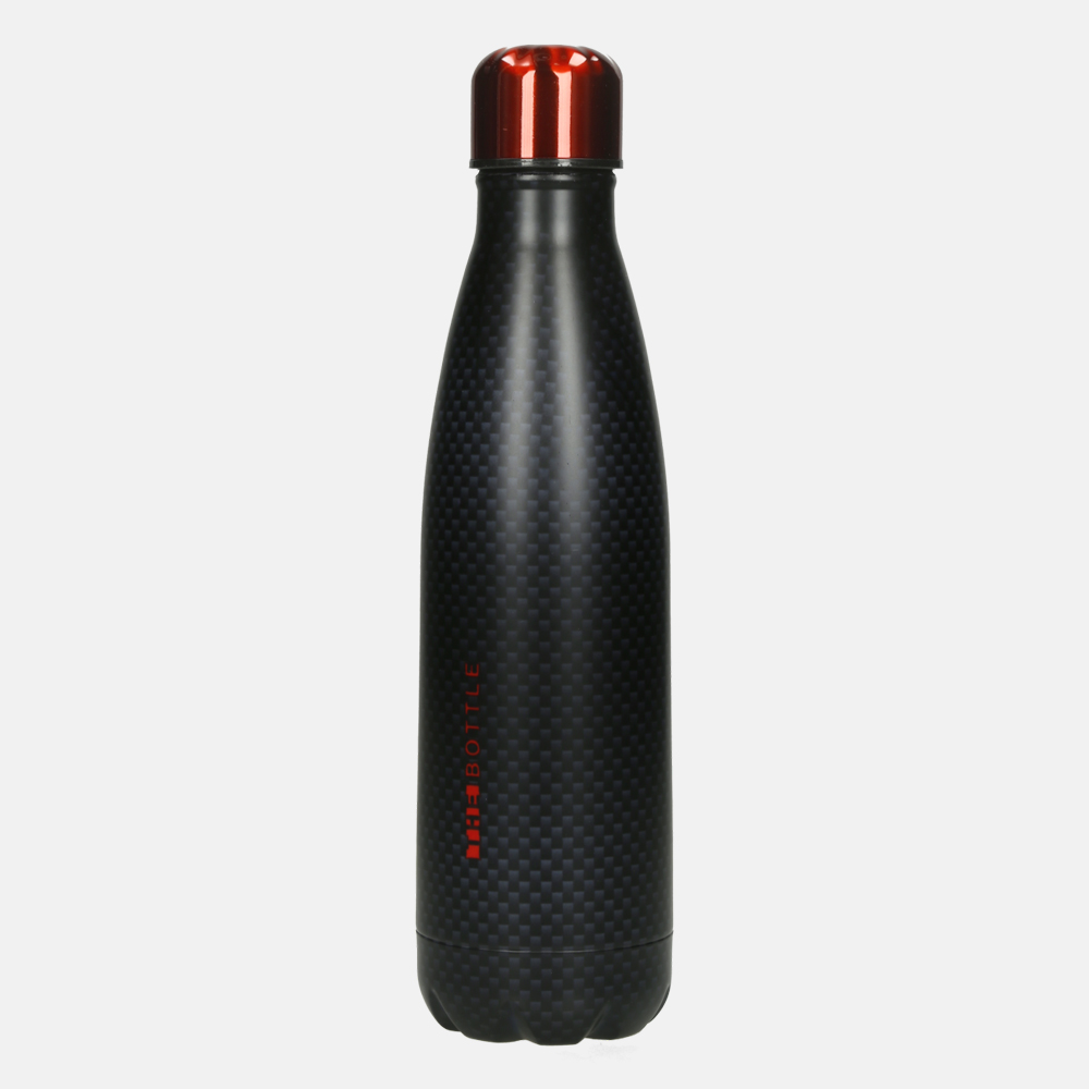 Xanadoo The Bottle Carbon style drinkfles 500 ml mat zwart
